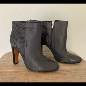 Coach heeled boots